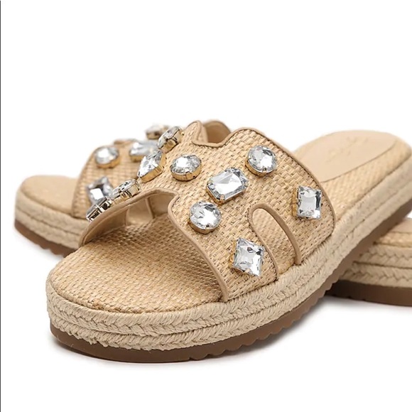 Jessica Simpson Rhinestone Slides - Picture 3 of 3